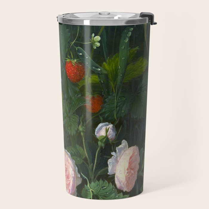 OD Ottesen  Still Life with Roses and Strawberries  Travel Mug Gallery Image 2