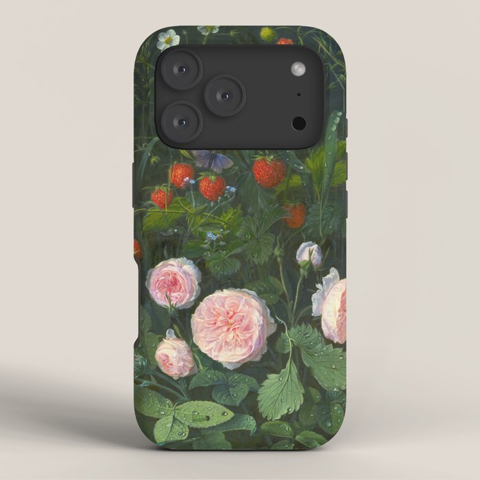 OD Ottesen  Still Life with Roses and Strawberries  iPhone Case Gallery Image 3