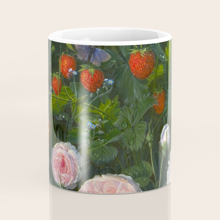 OD Ottesen  Still Life with Roses and Strawberries  Coffee Mug Gallery Image 4