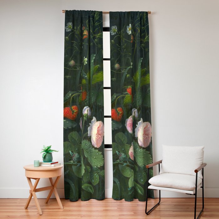 OD Ottesen  Still Life with Roses and Strawberries  Window Curtain Gallery Image 4