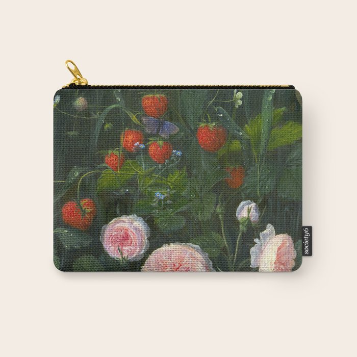 OD Ottesen  Still Life with Roses and Strawberries  Carry All Pouch Gallery Image 1
