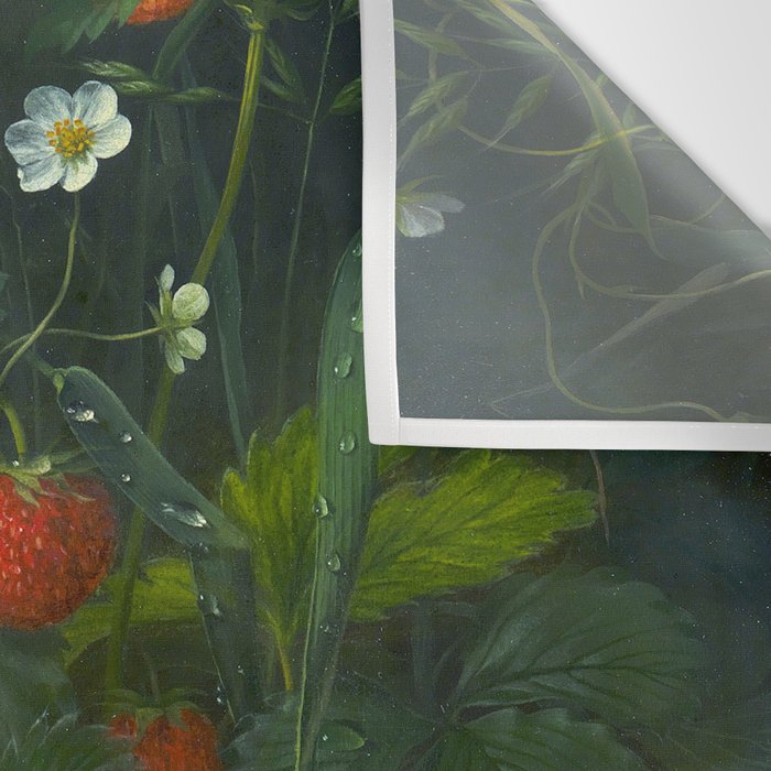 OD Ottesen  Still Life with Roses and Strawberries  Wall Tapestry Gallery Image 3