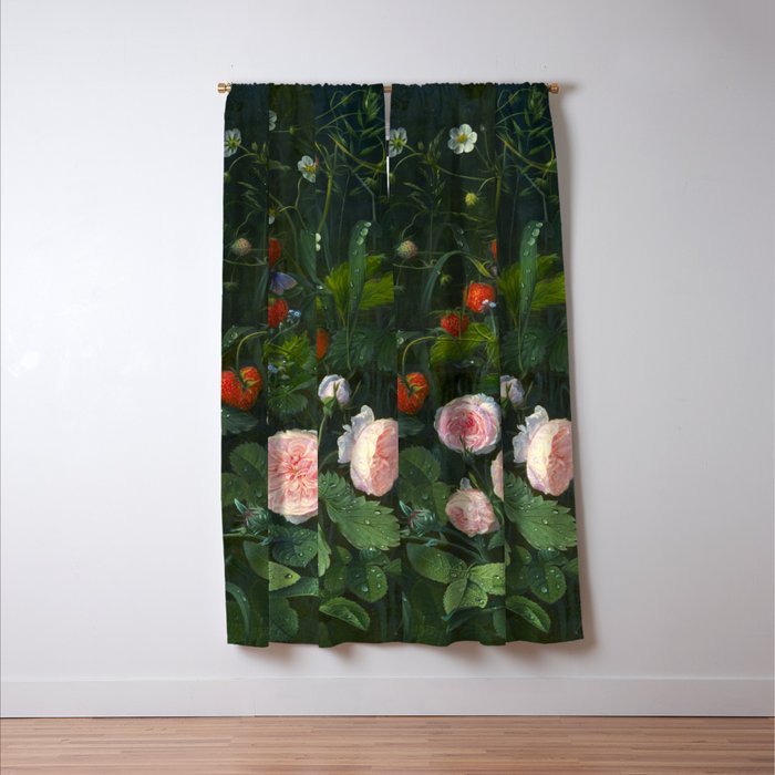 OD Ottesen  Still Life with Roses and Strawberries  Window Curtain Gallery Image 3