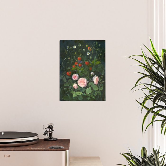 OD Ottesen  Still Life with Roses and Strawberries  Poster Gallery Image 2