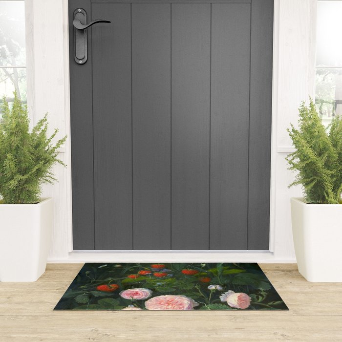 OD Ottesen  Still Life with Roses and Strawberries  Welcome Mat Gallery Image 3