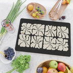 Monochrome Petal Mosaic Pattern Cutting Board Gallery Image 2