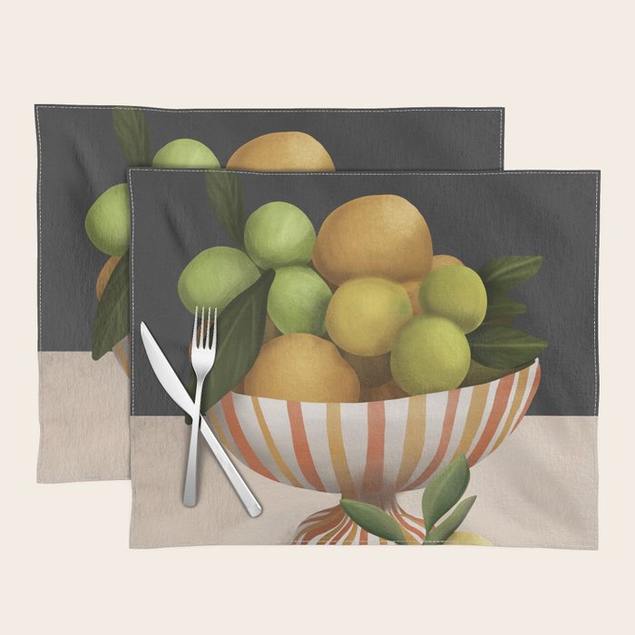 Golden Citrus 2 Placemat Gallery Image 1