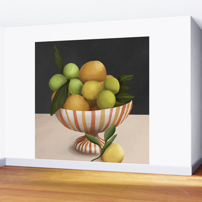 Golden Citrus 2 Wall Mural Gallery Image 2