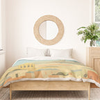 Paris France Eiffel Tower Vintage Travel Poster Commercial Air Travel Duvet Cover Gallery Image 3
