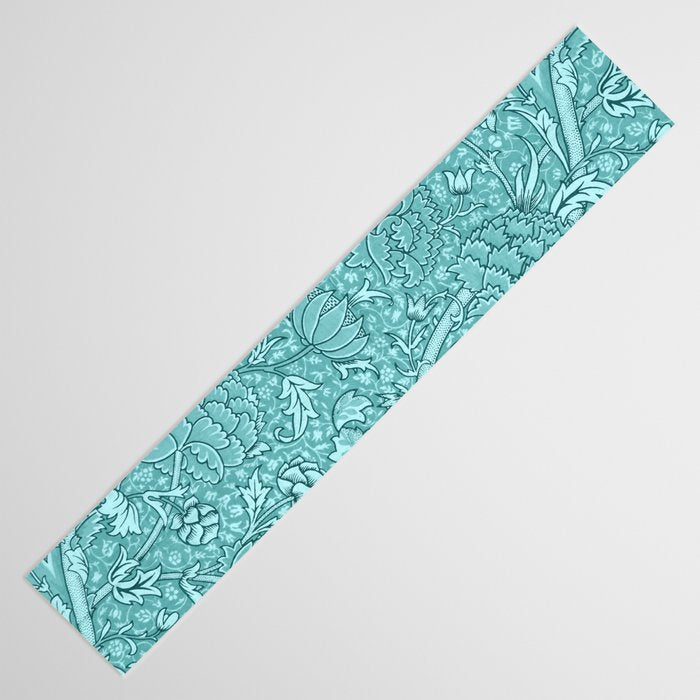 William Morris "Cray" 8. turquoise Table Runner Gallery Image 3