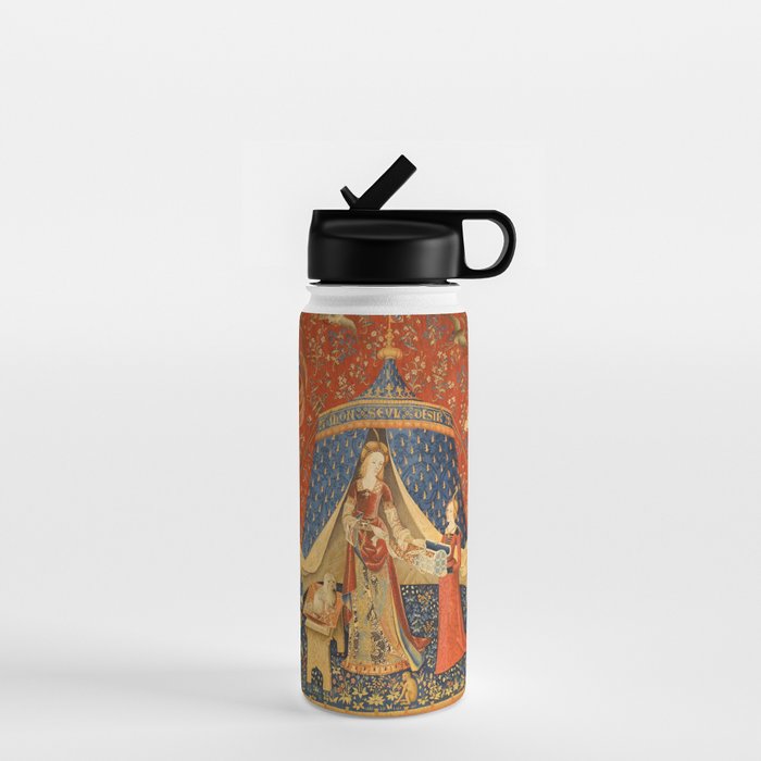 Lady and the Unicorn - Desire Water Bottle Gallery Image 1
