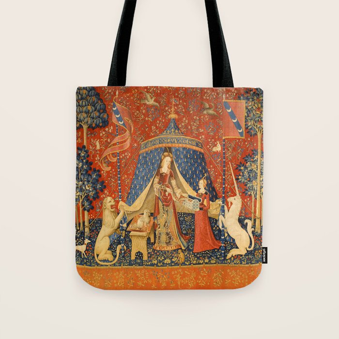 Lady and the Unicorn - Desire Tote Bag Gallery Image 1