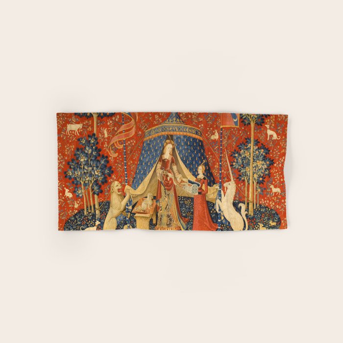 Lady and the Unicorn - Desire Bath Towel Gallery Image 1
