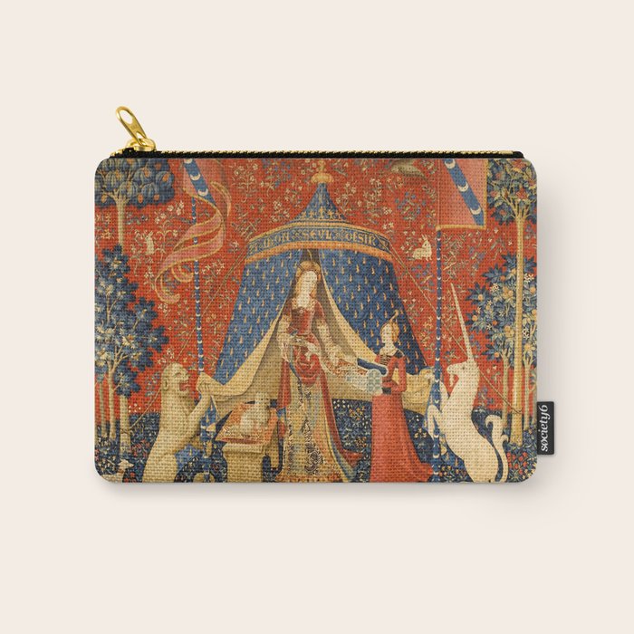 Lady and the Unicorn - Desire Carry All Pouch Gallery Image 1