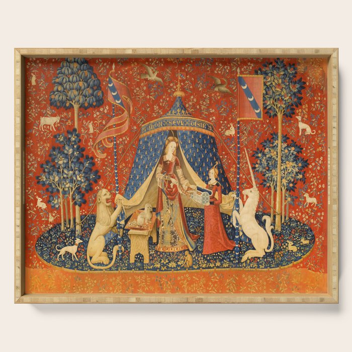Lady and the Unicorn - Desire Serving Tray Gallery Image 1