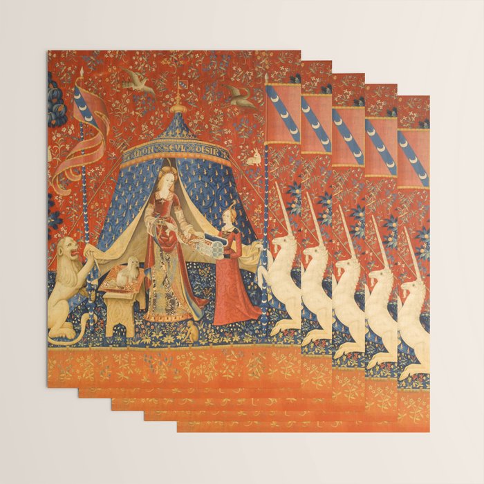 Lady and the Unicorn - Desire Wrapping Paper Gallery Image 3
