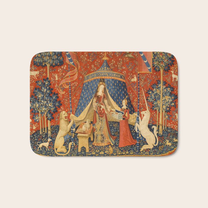 Lady and the Unicorn - Desire Bath Mat Gallery Image 1
