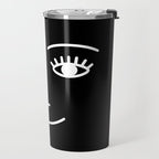 Wink (Black) Travel Mug Gallery Image 2