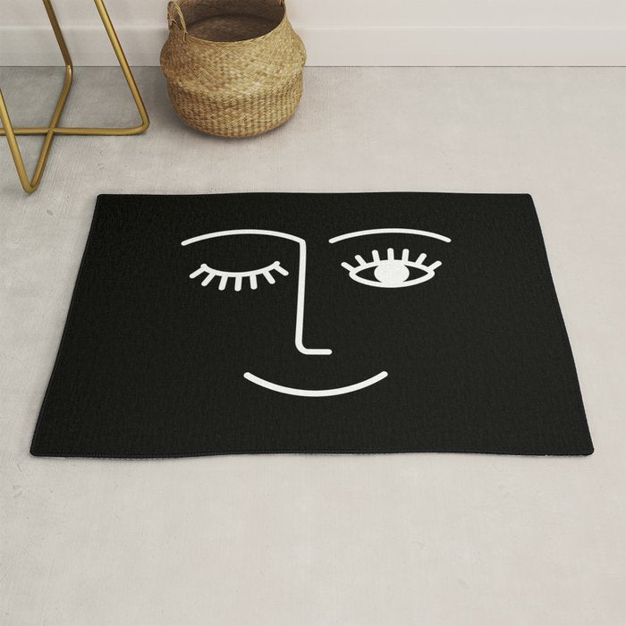 Wink (Black) Rug Gallery Image 1