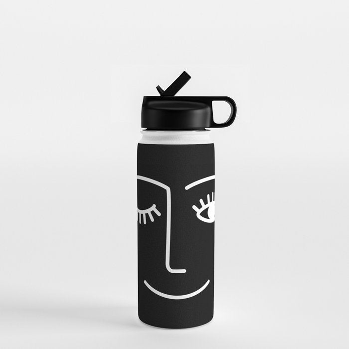 Wink (Black) Water Bottle Gallery Image 1