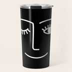 Wink (Black) Travel Mug Gallery Image 1
