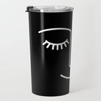 Wink (Black) Travel Mug Gallery Image 3