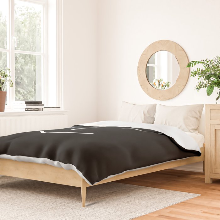 Wink (Black) Duvet Cover Gallery Image 2