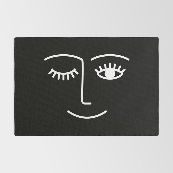 Wink (Black) Rug Gallery Image 2