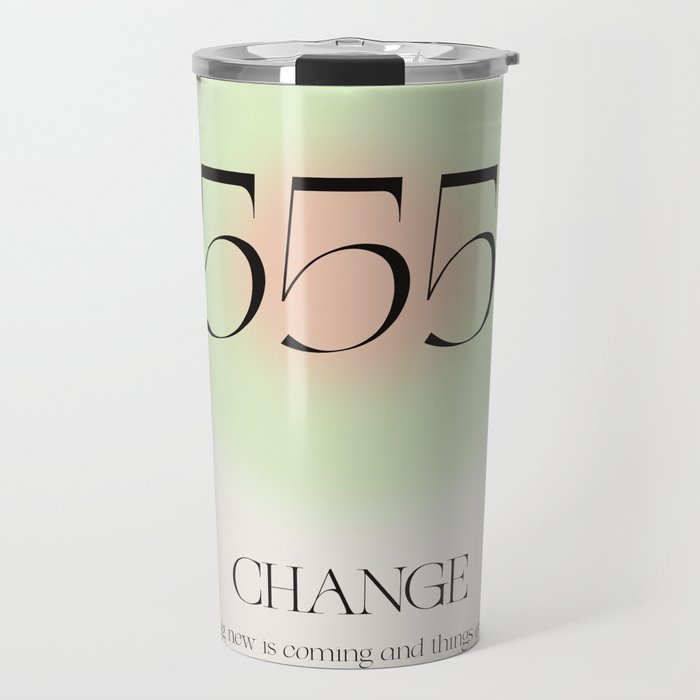 Angel Number 555 | Change Travel Mug Gallery Image 1