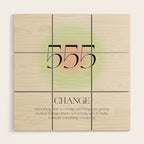 Angel Number 555 | Change Wood Wall Art Gallery Image 1