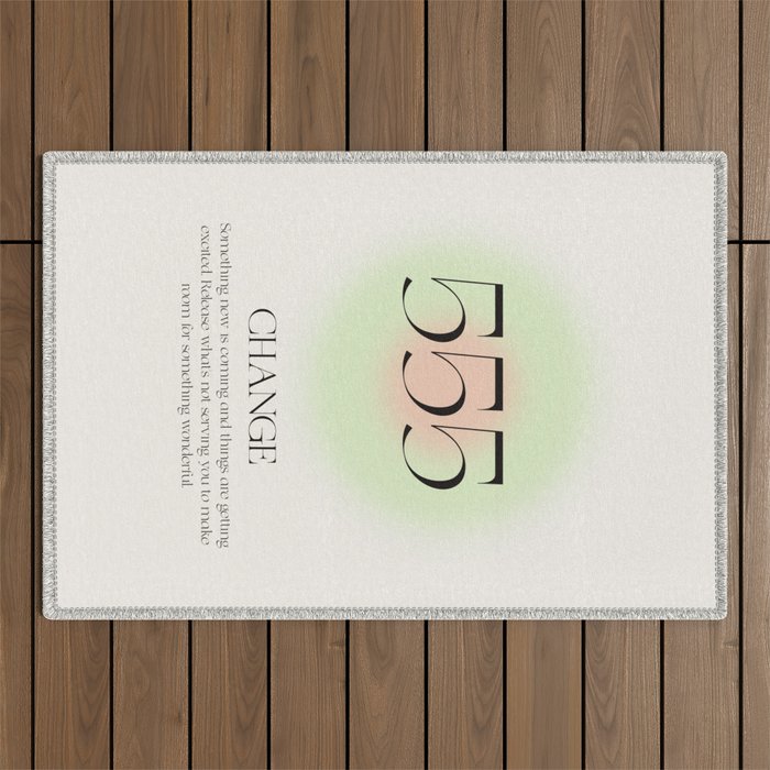 Angel Number 555 | Change Outdoor Rug Gallery Image 1