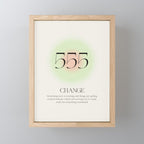 Angel Number 555 | Change Mini Art Print Gallery Image 1