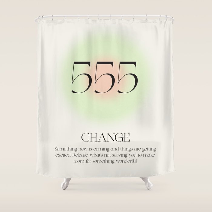 Angel Number 555 | Change Shower Curtain Gallery Image 1