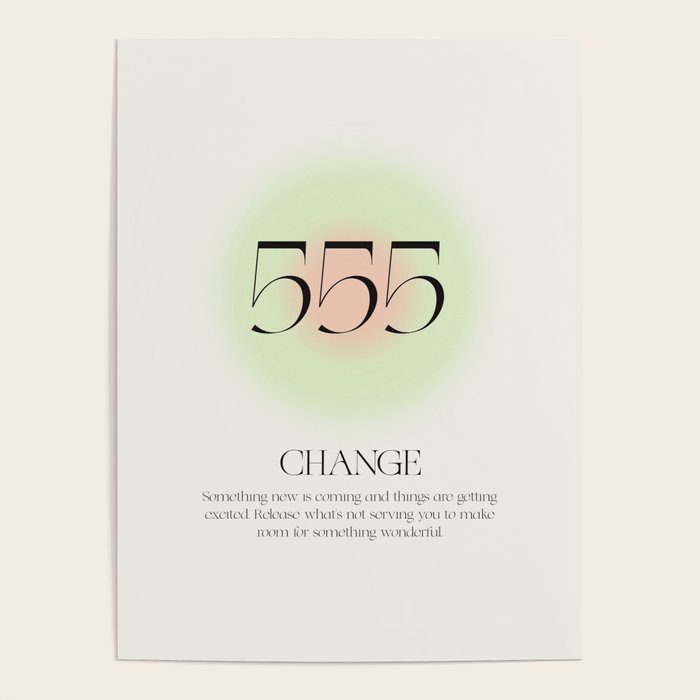 Angel Number 555 | Change Poster Gallery Image 4
