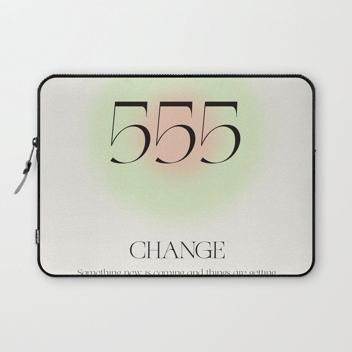 Angel Number 555 | Change Laptop Sleeve Gallery Image 1