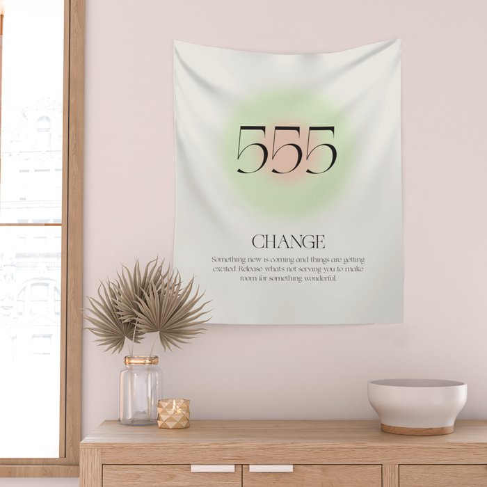 Angel Number 555 | Change Wall Tapestry Gallery Image 2