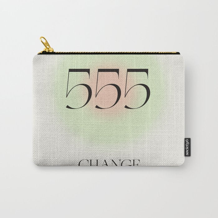 Angel Number 555 | Change Carry All Pouch Gallery Image 1