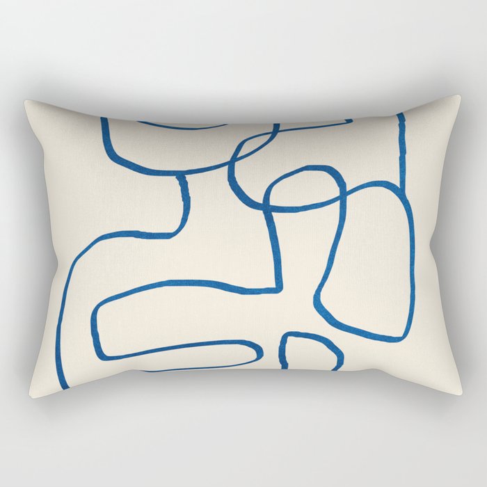 Abstract line art 16 Rectangular Pillow Gallery Image 1