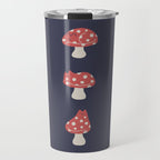Cat and Plant 48: Cat Mushroom Travel Mug Gallery Image 1