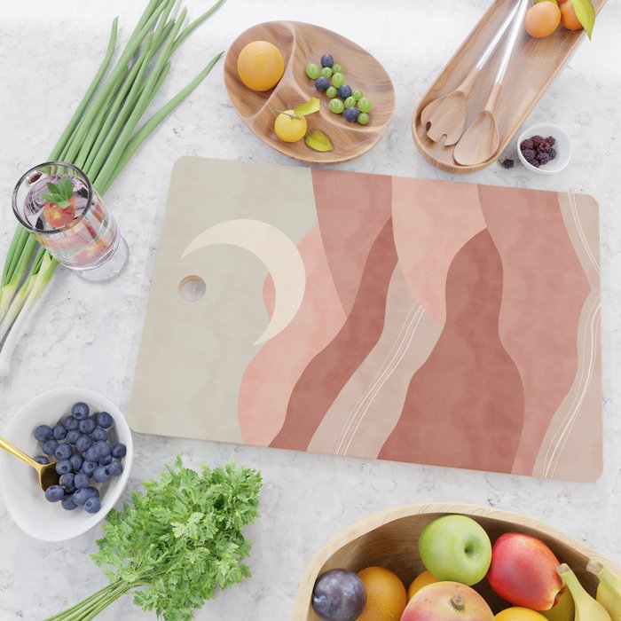 Reddish desert dunes moon Cutting Board Gallery Image 2