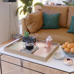 Reddish desert dunes moon Serving Tray Gallery Image 2