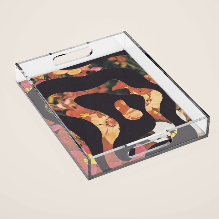 Contours of Blooms #2 Acrylic Tray Gallery Image 1