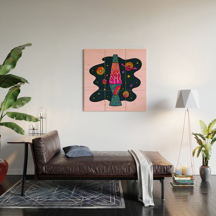 Virgo Lava Lamp Wood Wall Art Gallery Image 2