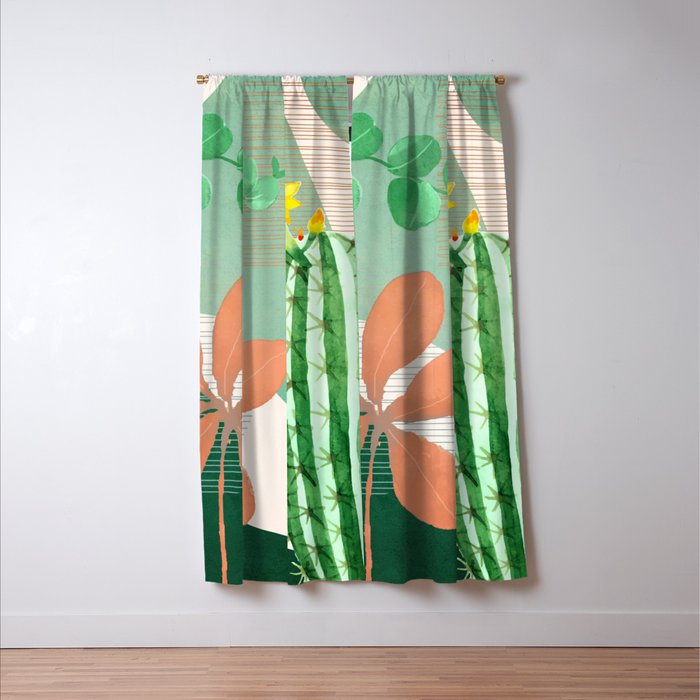 Cactus Garden 2 Window Curtain Gallery Image 3