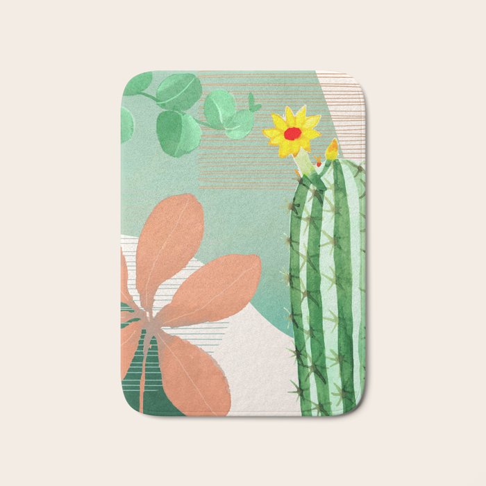 Cactus Garden 2 Bath Mat Gallery Image 1
