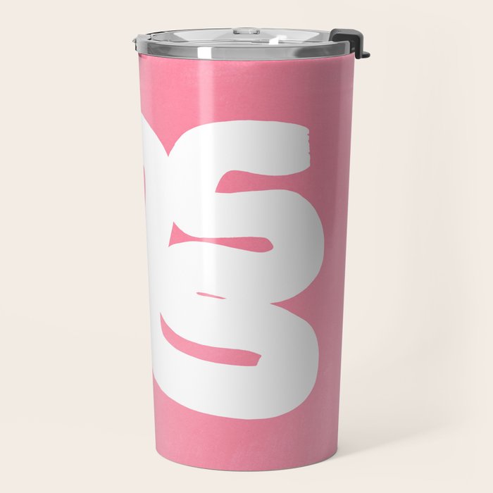 Pastel Pink Wiggle Run Travel Mug Gallery Image 2