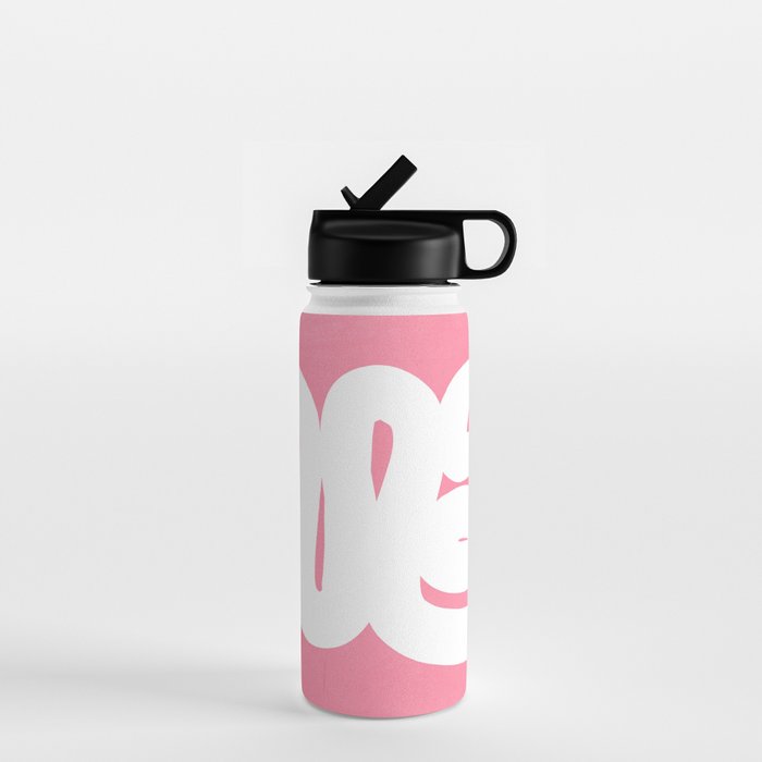 Pastel Pink Wiggle Run Water Bottle Gallery Image 1