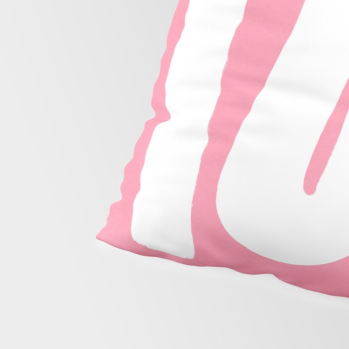 Pastel Pink Wiggle Run Pillow Sham Gallery Image 4