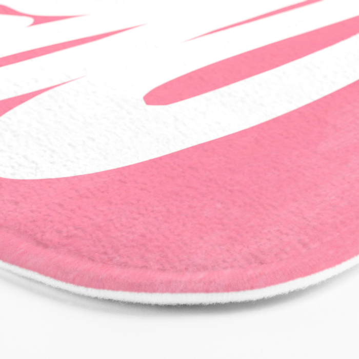 Pastel Pink Wiggle Run Bath Mat Gallery Image 3