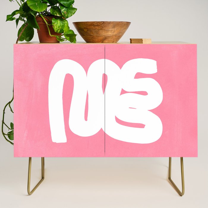 Pastel Pink Wiggle Run Credenza Gallery Image 1